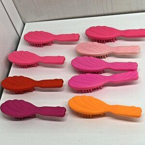 Vintage Barbie‎ Hair Brushes Shell Lot of 10 assorted colors Mattel